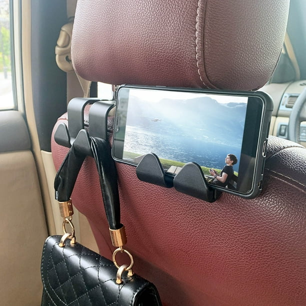 TIMIFIS Phone Stand Universal Car Seat Hook Metal Headrest Hook