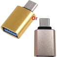 thumbnail image 1 of HUGFEGWE Aluminum for Shell Type C Male to USB 3.0 Female Adapter OTG Cable Converter for Mouse Keyboard Gamepad Easy to Use Type-c Male to USB 3.0 Femal Adapter CJB91-86345, 1 of 8