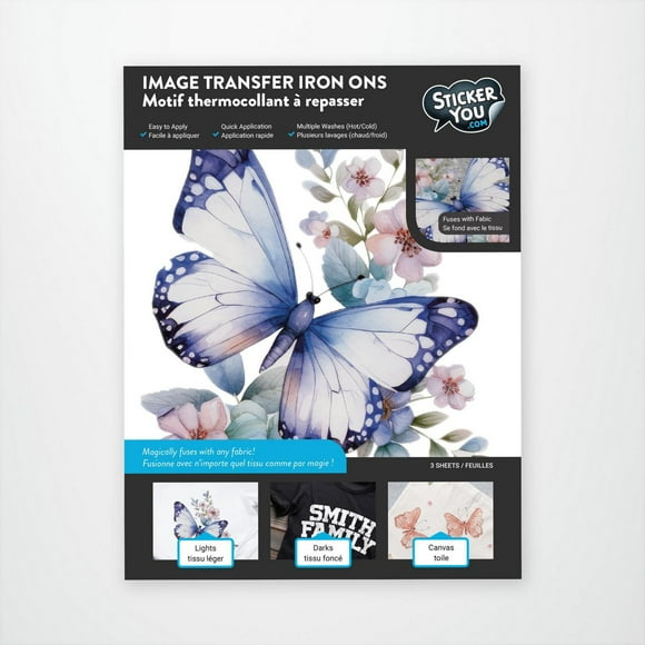 Papillons thermocollant 3 feuilles