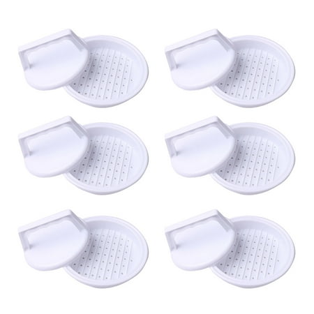 

6pcs Plastic Cutlets Press Mold Meat Press Tool DIY Burger Patties Maker for Home Kitchen