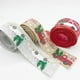 thumbnail image 5 of El paquete incluye: recibirás 3 rollos de cintas de borde con alambre navideño en 3 colores diferentes, a saber, rojo, lino y gris; Y el tamaño de cada cinta es de aprox. 2 pulgadas x 5,5 ya, 5 of 5