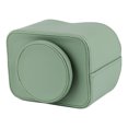 thumbnail image 6 of HofferRuffer Remote Control Holder, 360 Degree Spinning, PU Leather Desk Organizer, 5 Compartments Storage (Light Green), 6 of 7