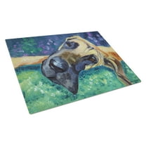 Caroline's Treasures Great Dane Hard Day Glass Cutting Board Large