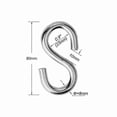 thumbnail image 2 of Durable S-Hooks for Hanging, Heavy-Duty Galvanized Steel, Pack of 2, 2 of 5