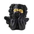 thumbnail image 2 of Hecha a Mano con Estatua de Ángel con Orificio de Drenaje, Jrón de Resina, Florero, pa El , Adorno de Escritorio, Manualidades Colco Maceta de estatua de ángel, 2 of 8