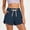 Navy, variant on Women Shorts Summer Drawstring Elastic Waisted Casual Going Out Mini Short with Pockets
