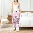 thumbnail image 6 of Lsque Not All Those Who Wander Are Lost Print Women's Pajama Pants, Lounge Pant - Comfortable Home Wear,Elastic Waistband, Stylish Design-Small, 6 of 9