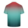 thumbnail image 5 of Xunlbb Mens Shirt Men'S Clothing Under $10 Men's Gradient Printed Top Casual Short Sleeved Lapel Top/shirt, S-5XL, 5 of 5