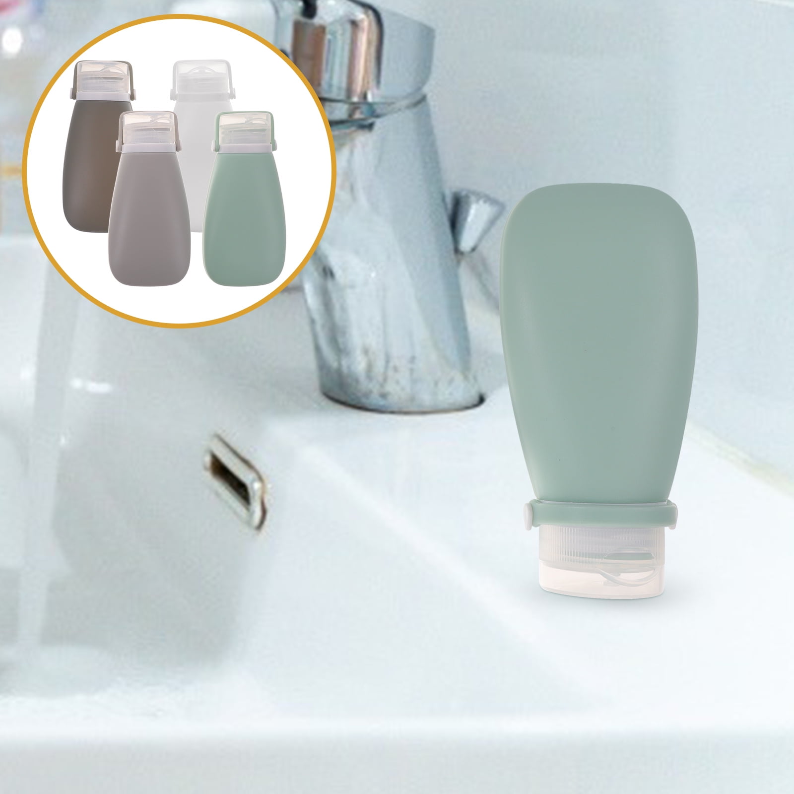 Masteelf 12 pcs Empty Travel Bottles Portable Toiletry Container Lotion Refillable Bottles