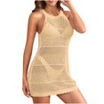thumbnail image 4 of Ovzne Robes d'Été pour Femmes 2025 Robe de Plage Style Imprimé Manches Longues Col en V Robe de Printemps Robe Courte Liquidation, 4 of 6
