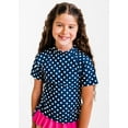 thumbnail image 2 of Calypsa Girl's Round Neck Surfer Swim Top, 2 of 10