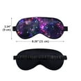 thumbnail image 3 of WIRESTER Silk Sleep Eye Mask for Sleeping With Adjustable Strap, Blackout Sleep Mask, Blindfold Night Eye Masks for Women Men Adults Kids - Purple Nebula Galaxy, 3 of 7