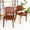 Brown+Natural, variant on Set of 2 Dining Chairs | Used in Dining or Study | Provide Relaxing and Comfortable Seating