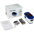 thumbnail image 4 of Zacurate 500BL Fingertip Pulse Oximeter, Finger Blood Oxygen Saturation (SpO2) & Pulse Rate Monitor with Large LED Display, Sports & Aviation, Navy Blue, 4 of 7