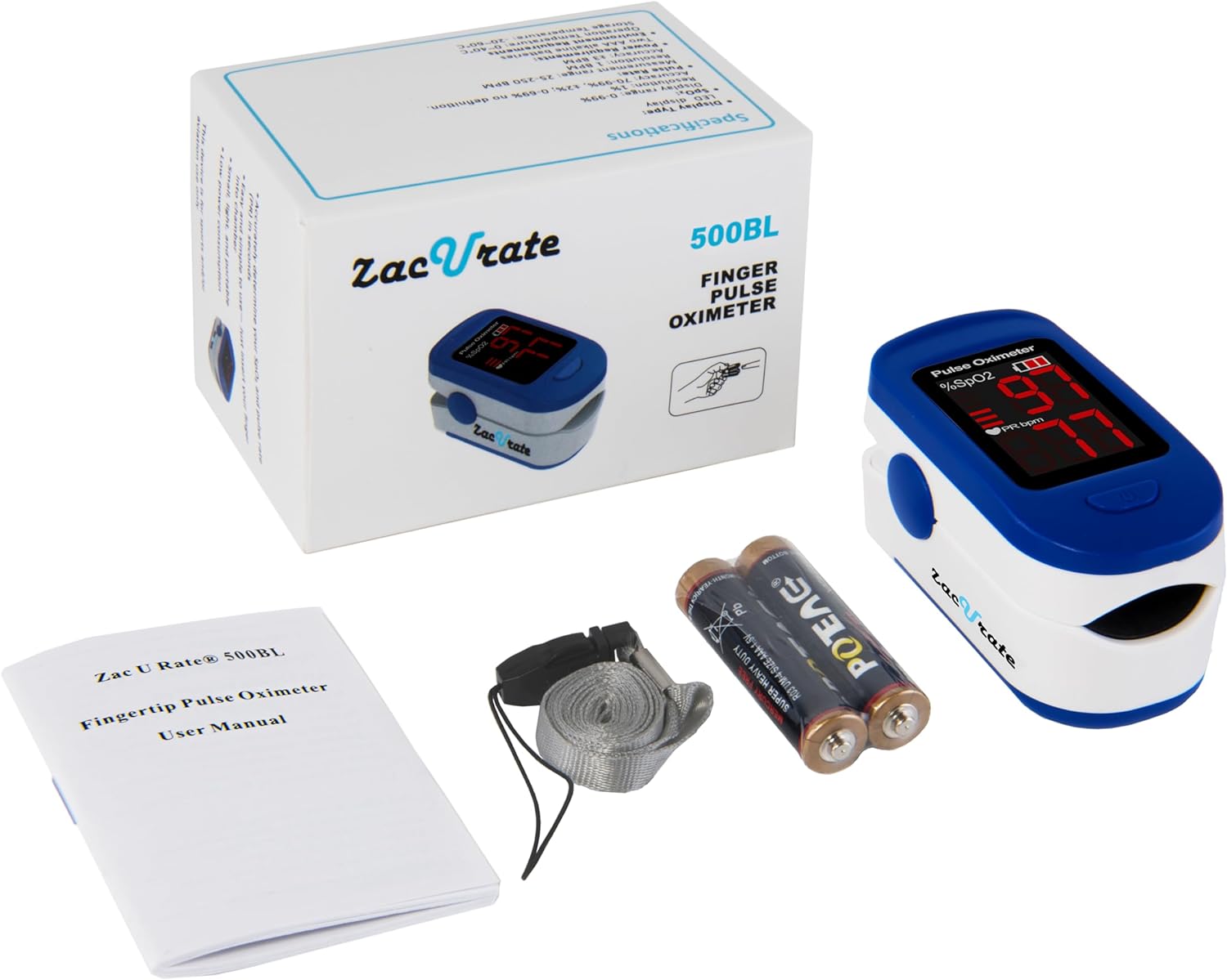 Zacurate 500BL Fingertip Pulse Oximeter photo 4