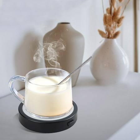 

Weloille Coffee Mug Warmer for Desk USB Coffee Cup Warmer Coffee Tea Milk Beverage Warmer Plate For Keeping Hot(Black)