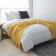 thumbnail image 5 of Manta de tiro de punto suave con borla, mantón de siesta de oficina, funda decorativa para sofá, cama, sofá, para viajes, amarillo Eigraketly LF000012-02B, 5 of 7