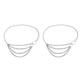 thumbnail image 3 of Sonducket Accesorio de joyería con flecos de cadena de cintura Accesorios de vestido de mujer de estilo simple plata 2piezas Sonducket CBP253204, 3 of 6