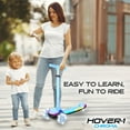 thumbnail image 4 of Hover-1 Chroma Folding Kick Scooter for Kids with Multicolor Wheel Lights, 3” Front Wheels, Rear Foot Brake, and 110 LB Weight Capacity, 4 of 5