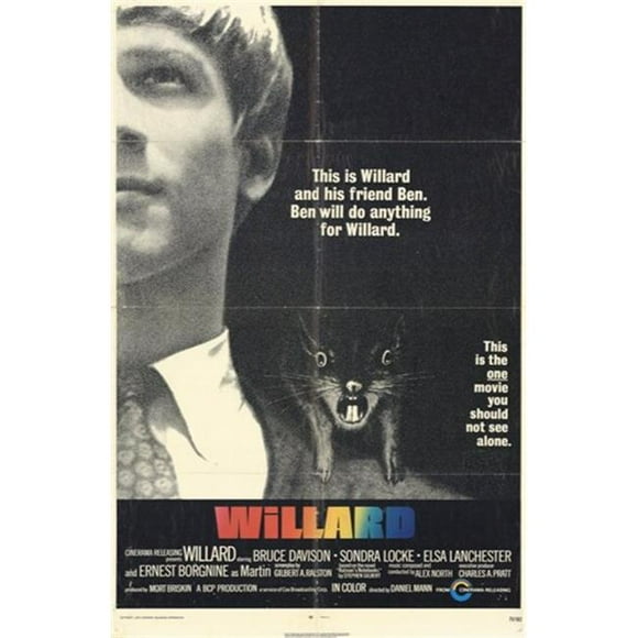 Posterazzi MOV255434 Willard Movie Poster - 11 x 17 in.