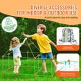 thumbnail image 6 of VEVOR Fort Building Kit for Kids,85PCS Glow in The Dark STEM Building Toys, Educational Gift for 4 5 6 7 8+ Year Old Boys & Girls, Indoor Outdoor Play Tent Construction Toys with 55 Rods and 30 Balls, 6 of 9