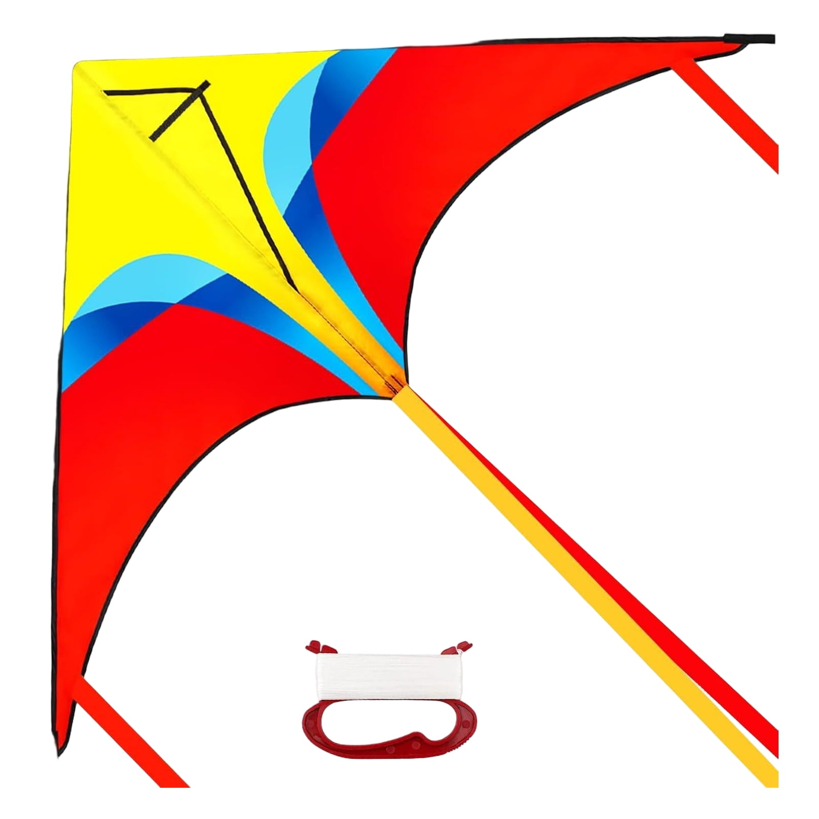 EclipseJewels Dinosaur Kite for Kids and Adults - Easy to Fly with String, Colorful Large Beach Kite for Outdoor Games Family Fun,D