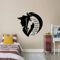 thumbnail image 3 of Only To Take The Reins Horses Equestrian Quote Jumper Horse Jumping Horse Quotes Saying Wall Art Sticker Designs Vinyl Stickers For Home House Walls Rooms Window Bedroom Decoration Size (20x18 inch), 3 of 3