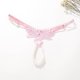 thumbnail image 2 of Gibobby Calzoncillos sexy Bragas sexy de tamaño ajustables Tanga de abierta con perlas bordadas para mujer(Rosa,Talla única), 2 of 3