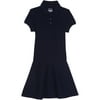 George Girls School Uniform Pique Drop Waist Skater Dress