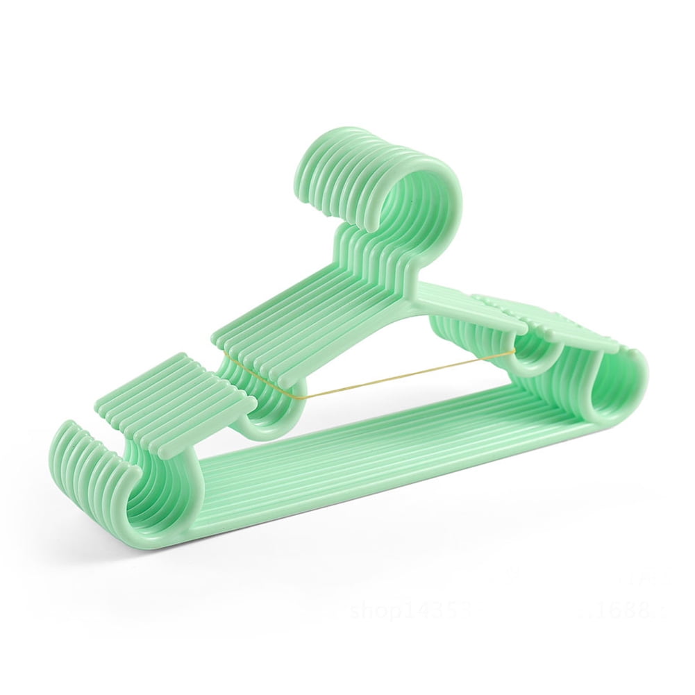 10 Pcs Clothes Hanger Kids Children Clothes Coat Plastic Hangers