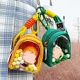 thumbnail image 2 of Doll display canvas bag with keychain, portable figure transparent storage bag suitable for storing lipstick, Badge Wallet, 2 of 9