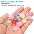 thumbnail image 3 of Uxcell 100 Pcs Gold-Plated Acrylic Cherry Blossom Flower Beads, Multicolored, 3 of 7