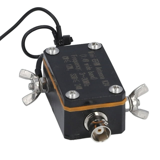 AMONSEE Antenne Radio Alimentée par Extrémité, Interface Standard Gamme de Fréquence 3-30MHz Antenne Compacte Ondes Courtes 1:49 Balun pour Écoute Radio