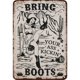 thumbnail image 1 of Hojalata Rectangular 20*30cm Plano Mujer Con Botas Serie bodegones Wdftyju, 1 of 9