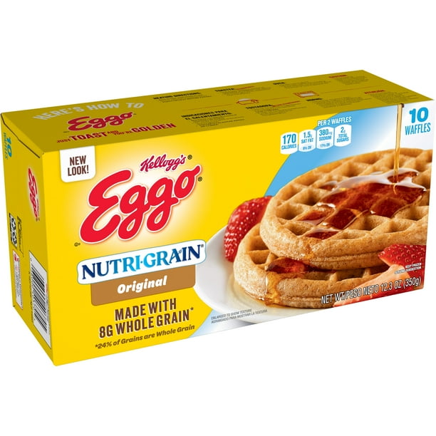 Eggo NutriGrain Frozen Waffles, Good Source of 9 Vitamins and Minerals