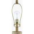 thumbnail image 5 of Livabliss Table Lamps, 30" Ongato Rustic Bedside Nightstand Table Lamp for Bedroom Living Room Office, Beige, Metallic - Brass Body with White Shade (30"H x 16"W x 16"D), 5 of 7