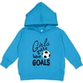 thumbnail image 2 of Inktastic Girls Gotta Have Goals Soccer Toddler Hoodie, 2 of 4