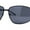 All Black, variant on Xloop Sport Rectangle Metal Rim Color Mirror Officer Sunglasses Gunmetal Teal Mirror