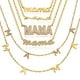thumbnail image 2 of CARLIDANA Mother's Day Gift Hot Sale Letter MAMA Necklace for Mom Stainless Steel Gold Color Necklace Jewelry Women Anniversary48cm Gao Jinjia LED, 2 of 2