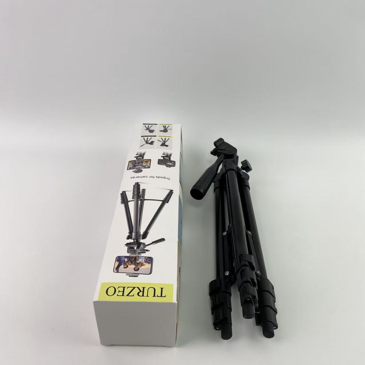 TURZEO Tripods for cameras,60" Camera Tripod,Cell Phone Tripod,Professional Aluminum Portable Tripod Stand with Phone Tripod Mount&1/4”Screw