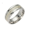 thumbnail image 7 of Glow in Dark Wedding Band Ring for Men or Women 8mm Stainless Steel or Black Ginger Lyne, 7 of 7