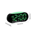 thumbnail image 3 of EGNMCR Home Office Furniture Electronic Clock Multi Functional Digital Alarm Clock Date Temperature Display LED Clock Plastics Digital Clock, 3 of 6