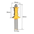 thumbnail image 2 of 12mm Shank Miter Frame Molding Router Bit Door Tenon Cutter Woodworking Tool, 2 of 6