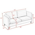 thumbnail image 7 of 68" Love seats Small Sofa Couch 2 Seater Premium Fabric Linen Loveseat Modern Couches for Living Room, 7 of 7
