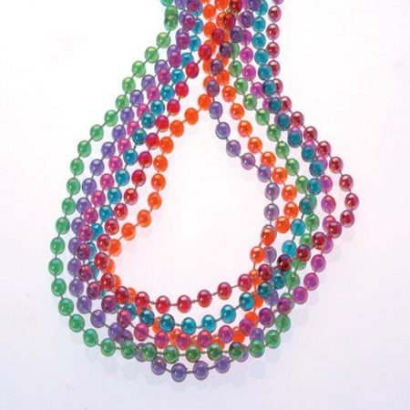 PEARLIZED ROUND BEAD NECKLACES, SOLD BY 21 DOZENS