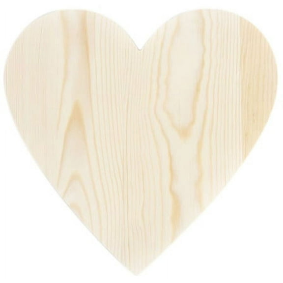 CousinDIY Unfinished Wood Shape-Heart 9"