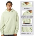 thumbnail image 3 of Independent Trading Co Men's Avenue Hooded Sweatshirt 80/20 Cotton/Polyester Cozy Essential Plain Hoodie (Pigment-Black+Sandstone-2PCS, S), 3 of 7
