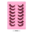 thumbnail image 1 of Xiao Hua 21 pares de pestañas postizas de visón sintético, suaves y esponjosas, de aspecto natural y volumen, A7083, 1 of 3