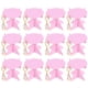 thumbnail image 4 of KAKOWELY 1 juego de decoraciones para fiesta de revelación de género de baby shower, llaveros con forma de huella, mini estante para cupcakes para invitados, centros de mesa para baby shower., 4 of 4