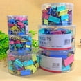 thumbnail image 3 of Windfall 1 Tub Medium Metal Paper Clips Assorted, Colored Binder Clips Multi Color Photo File Paper Document Clip Clamp Organizer Document File Ticket Binder Clips for Office Home, 3 of 7